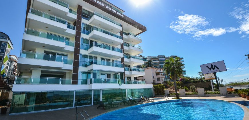 GREEN WOOD HİLL ALANYA KARGICAK SATILIK PENTHOUSE 4+1 EŞYALI GÜNEY CEPHE 230.000 €