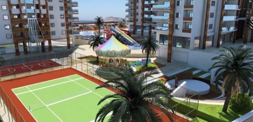 Азура Парк – Azura Park, Махмутлар, 2+1, 9 этаж, 110 кв.м., меблированный, вид на море, 800€