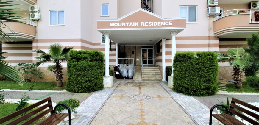 MONTAİN RESİDENCE CİKCİLLİ ALANYA  SATILIK LÜKS GÜNEY CEPHE 2+1 EŞYALI DAİRE