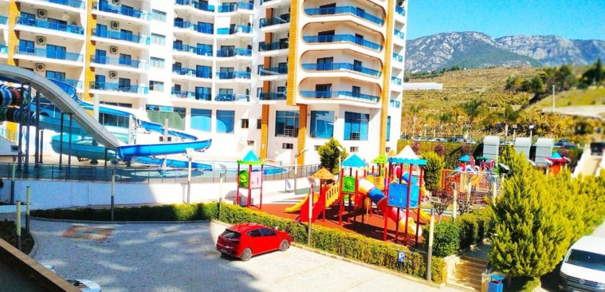 Азура Парк – Azura Park, Махмутлар,1+1, 2 этаж, 70 кв.м., Меблированный, вид на инфраструктуру, 500€