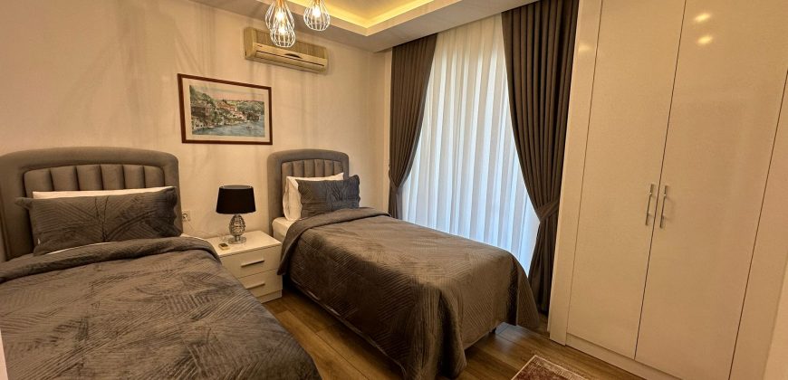 ALANYA HACET MAHALLESİNDE KİRALIK 2+1 EŞYALI DAİRE AYLIK KİRA BEDELİ 25.000 TL 750 €