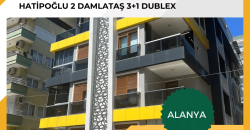 HATİPOĞLU 2 ALANYA DAMLATAŞ SATILIK 3+1 EŞYALI DAİRE VATANDAŞLIK İÇİN UYGUN