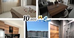 SERENITY RESIDENCE, Махмутлар, 1+1, 10 этаж, 55 кв.м., меблированный, вид на горы, 550€