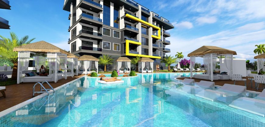  ZEYTİN KENT EVLERİ OBA SATILIK 1+1 PROJE DAİRE 105.000 €