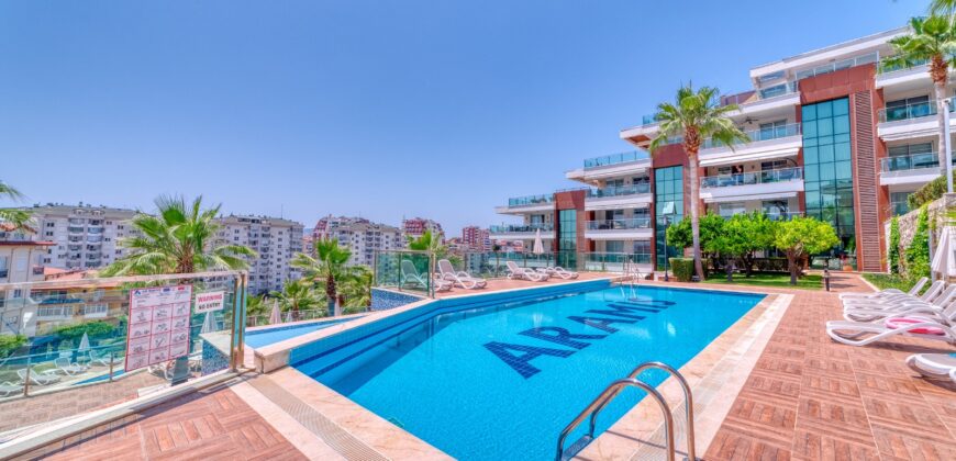 Alanya cikcilli satılık 2+1 eşyalı residence alanya Aramis Terrace 2