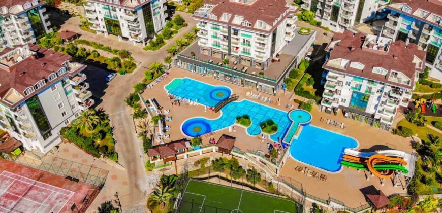 Alanya cikcilli satılık 2+1 eşyalı residence alanya Olive City Residence