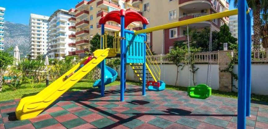 ALANYA MAHMUTLAR 1+1 EŞYALI SATILIK DAİRE ÜÇGEN PARK MEVKİ