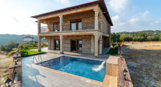 İNCEKUM SATILIK 4+1 BOŞ VİLLA ALANYA Taş Villa Sumaklı