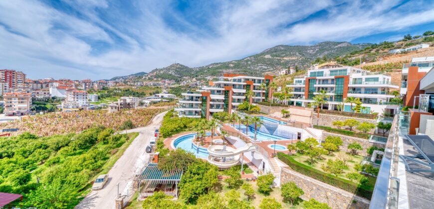 cikcilli satılık 3+1 eşyalı residence alanya Aramis Terrace 2