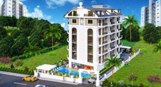 OBA SATILIK 1+1 BOŞ RESİDENCE ALANYA YUKARI OBA LUNA LOFT