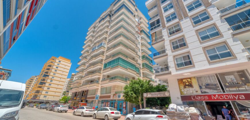 MAHMUTLAR SATILIK 1+1 EŞYALI RESİDENCE ALANYA Prestije Blue Sitesi