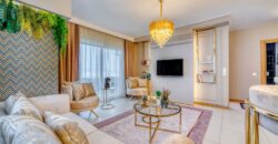 MAHMUTLAR SATILIK 1+1 EŞYALI RESİDENCE ALANYA Prestije Blue Sitesi