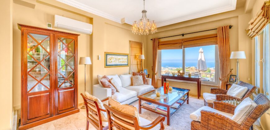 KARGICAK SATILIK 3+1 EŞYALI VİLLA ALANYA Gold City Villa