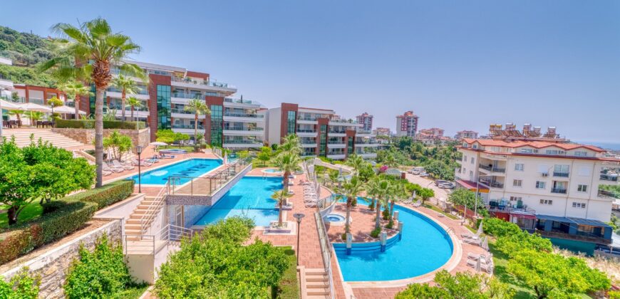 Alanya cikcilli satılık 2+1 eşyalı residence alanya Aramis Terrace 2