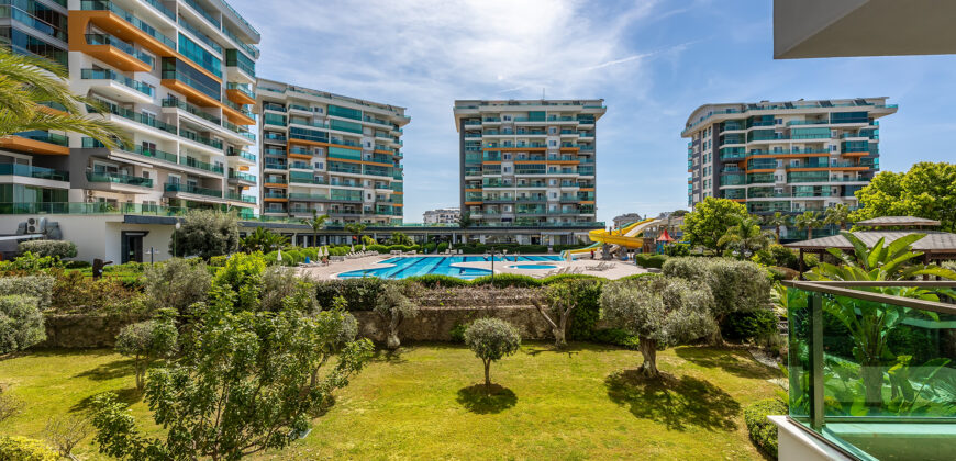 AVSALLAR SATILIK 1+0 EŞYALI RESİDENCE ALANYA  OLİVE GARDEN