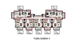 OBA SATILIK 1+1 EŞYALI DAİRE ALANYA  OBA FLORA GARDEN