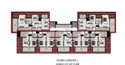 OBA SATILIK 1+1 EŞYALI DAİRE ALANYA  OBA FLORA GARDEN