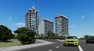 MAHMUTLAR SATILIK 1+1 BOŞ RESİDENCE ALANYA  GREEN OCEAN