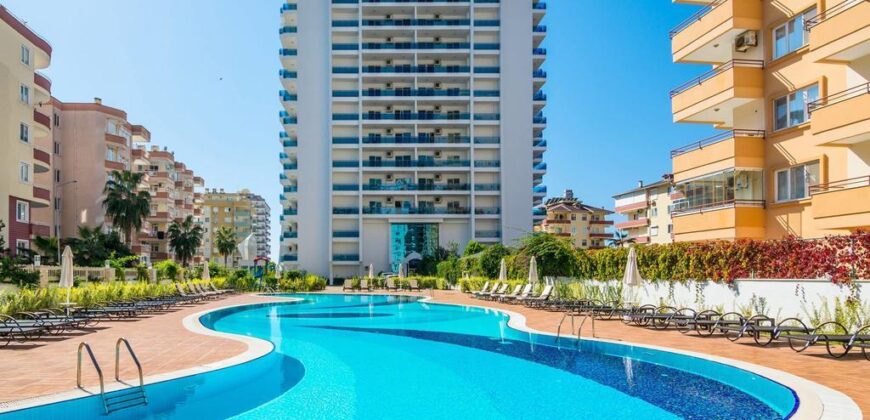 ALANYA MAHMUTLAR 1+1 EŞYALI SATILIK DAİRE ÜÇGEN PARK MEVKİ