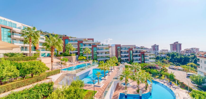 Alanya cikcilli satılık 2+1 eşyalı residence alanya Aramis Terrace 2