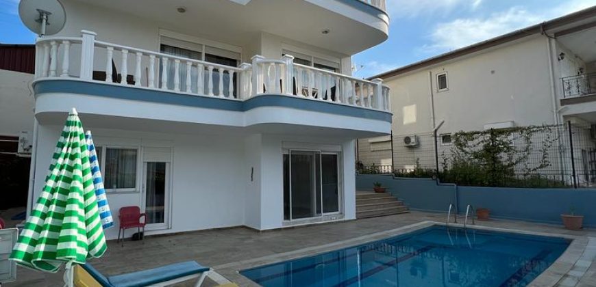 KARGICAK SATILIK VİLLA 5+3 EŞYALI ALANYA  Müstakil Triplex  VİLLA OKEAS