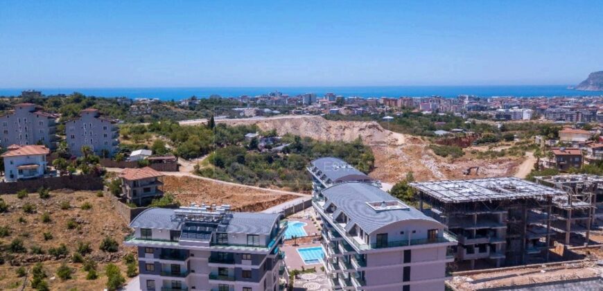 ALANYA OBA EŞYALI 1+1 DAİRE SATILIK SEE PREAL GARDEN SİTESİ