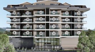 MAHMUTLAR SATILIK 1+1 BOŞ DAİRE ALANYA  FLORA CORNER