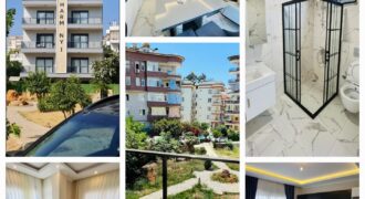 7049  ALANYA TOSMURDA 2 ADET DAİRE MEVCUT EŞYALI  FUL AKTİVİTELİ DENİZE 250 M