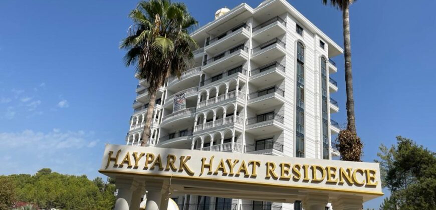 AVSALLAR SATILIK 3+1 EŞYASIZ RESİDENCE ALANYA  HAYPARK HAYAT RESİDENCE