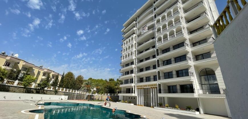 AVSALLAR SATILIK 3+1 EŞYASIZ RESİDENCE ALANYA  HAYPARK HAYAT RESİDENCE