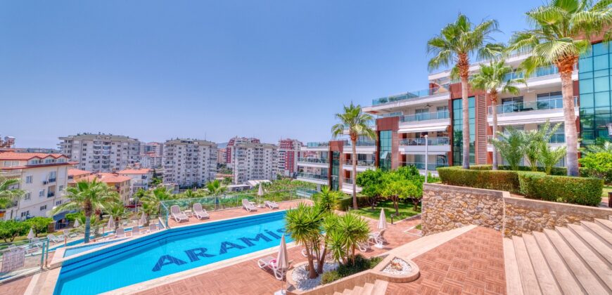 Alanya cikcilli satılık 2+1 eşyalı residence alanya Aramis Terrace 2