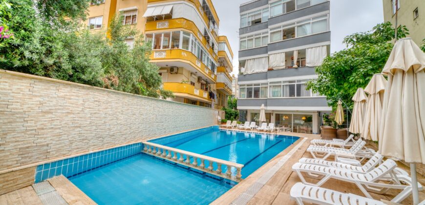 ALANYA saray satılık 1+1 eşyalı daire alanya Alangün Apartmanı