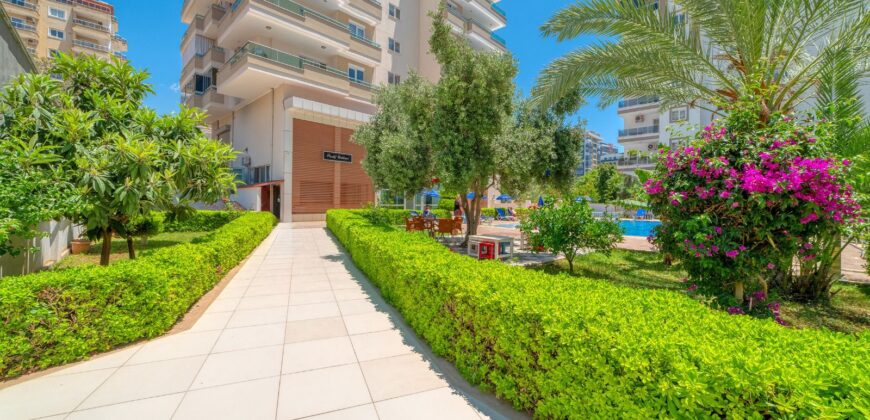 MAHMUTLAR SATILIK 1+1 EŞYALI RESİDENCE ALANYA Prestije Blue Sitesi