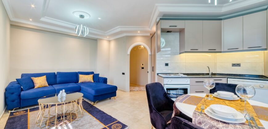 TOSMUR SATILIK 1+1 EŞYALI  RESIDENCE ALANYA  Gündoğan Sitesi Tosmur