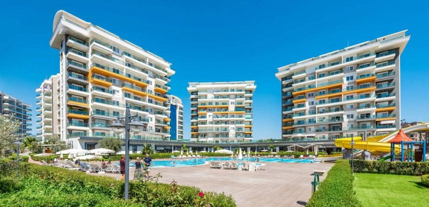 AVSALLAR SATILIK 1+0 EŞYALI RESİDENCE ALANYA  OLİVE GARDEN