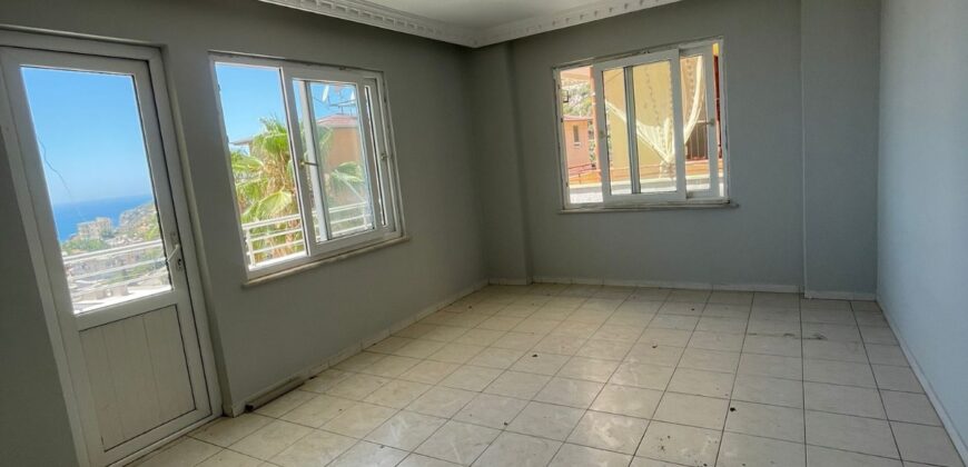 ALANYA DİNEK MAHALLESİNDE KİRALIK BOŞ 2+1 ŞEHİR VE DENİZ MANZARALI DAİRE AYLIK 13.000 TL