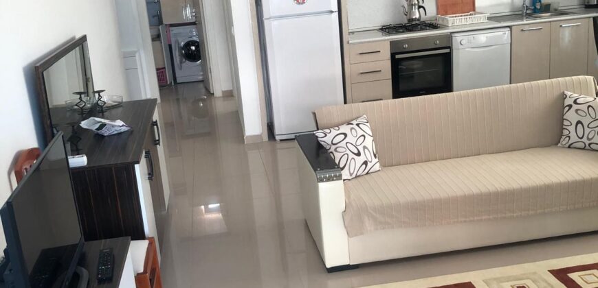 TOSMUR  SITE IÇI  KIRALIK 1+1 EŞYALI  650 € DAIRE ALANYA