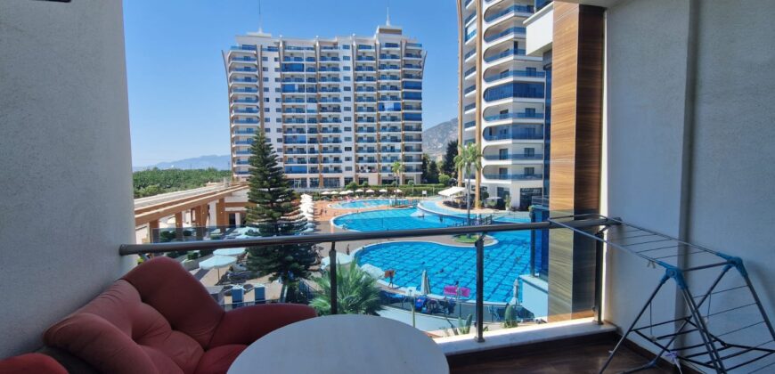 ALANYA MAHMUTLAR AZURA PARK KİRALIK EŞYALI 1+0 DAİRE AYLIK 325 €