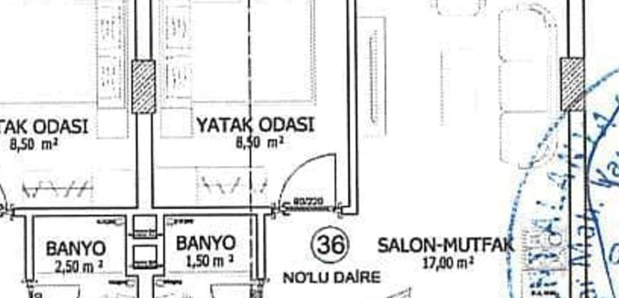 OBA SATILIK 1+1 BOŞ DAİRE  ALANYA  OBA MODERN RESIDENCE