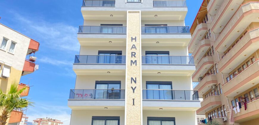 HARMONİ RESİDENCE TOSMUR ALANYA KİRALIK EŞYALI 1+1 EŞYALI DAİRE AYLIK 500 €