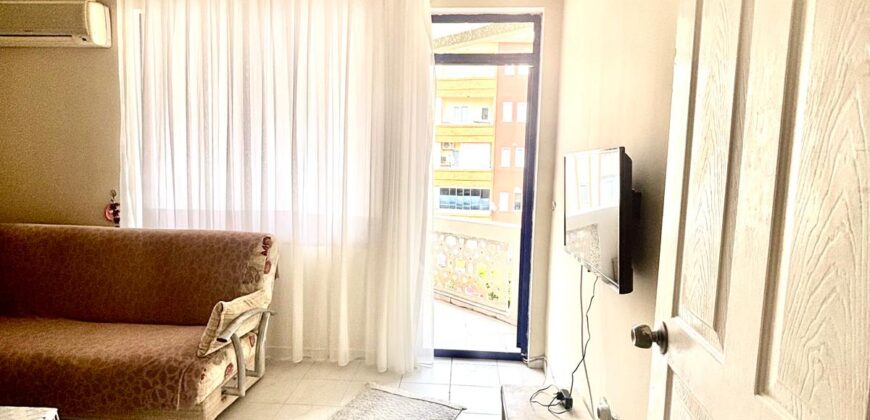 BARIŞ CADDESİ MAHMUTLAR ALANYA KİRALIK EŞYALI 1+1 DAİRE AYLIK 12.000 TL