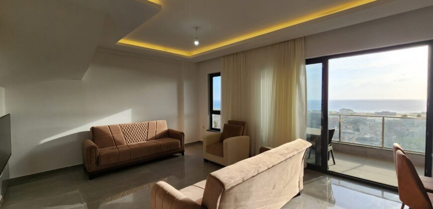 BROVA TOWER DEMİRTAŞ ALANYA KİRALIK EŞYALI 2+1 PENTHOUSE DUBLEX DAİRE AYLIK 500 €