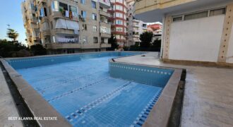 7151  500 € -ALANYA MERKEZDE   DENİZE 200 METRE SEFA HOM APT 80 M2 1+1 DAİRE KİRALIKTIR