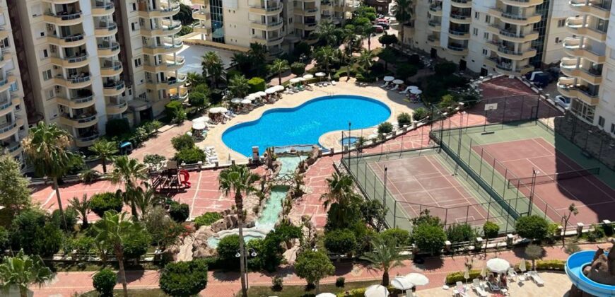 PARADİSE HİLL RESORT MAHMUTLAR ALANYA KİRALIK EŞYALI LÜKS SİTE İÇİNDE DENİZ VE ŞEHİR MANZ