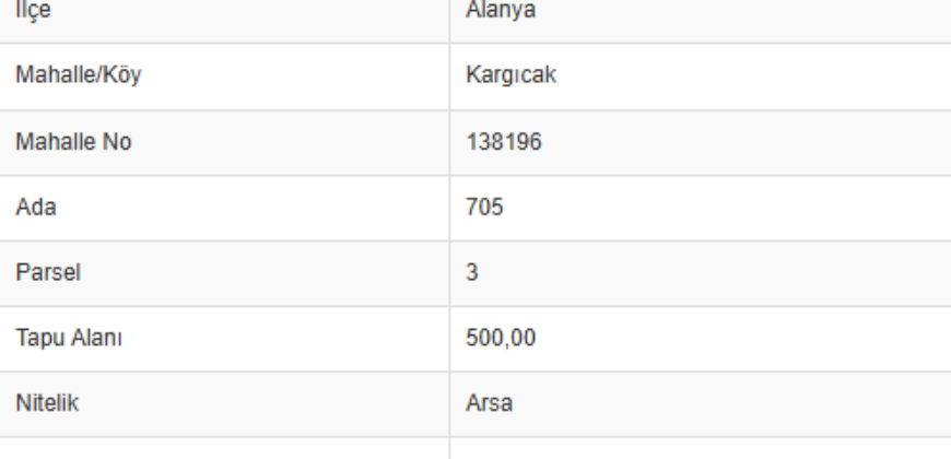 KARGICAK ARSA İKİ AYRI TAPU TOPLAM 1.000M2 YOL CEPHELİ 375.000€