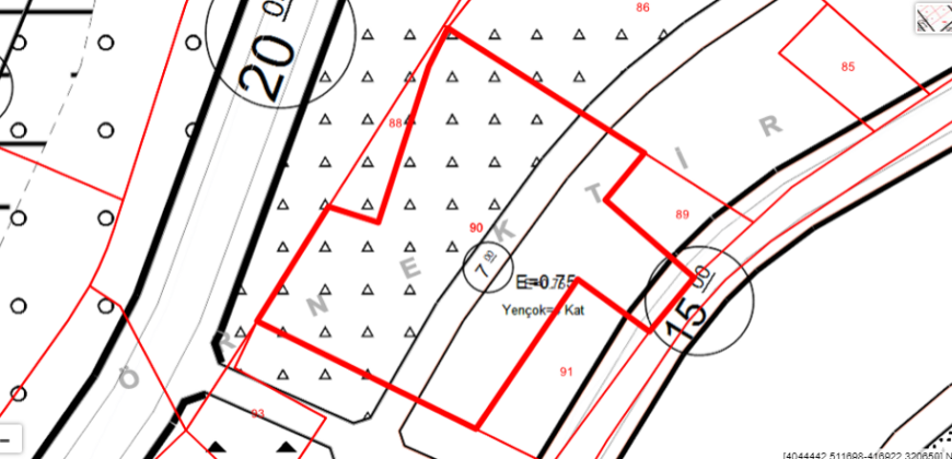 KESTEL 4.834M2 BATI-KUZEY-GÜNEY CEPHE 1.700.000€