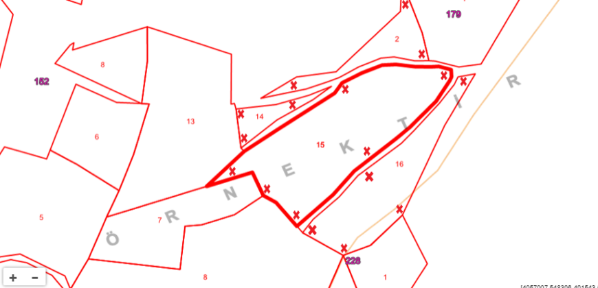 EMİŞBELEN KONAKLI 4 TAPU MÜSTAKİL TOPLAM 17.346.40M2 30.000.000TL