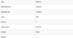 TÜRKLER DOĞA MANZARA 528M2 YOL CEPHE 2.500.000TL