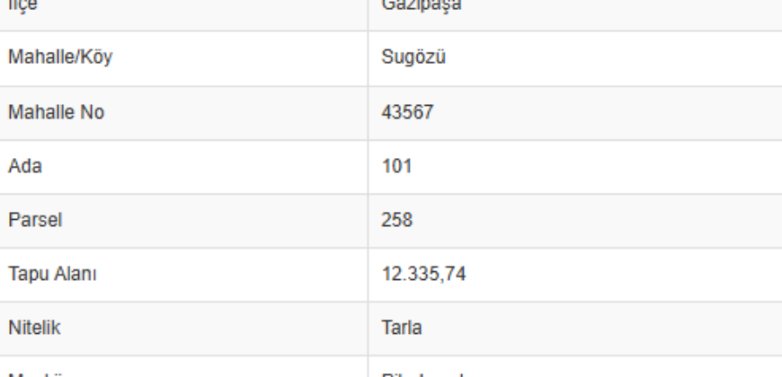 SU GÖZÜ GAZİPAŞA 12.336M2 DOĞA MANZARA YOL CEPHE 2.000.000TL