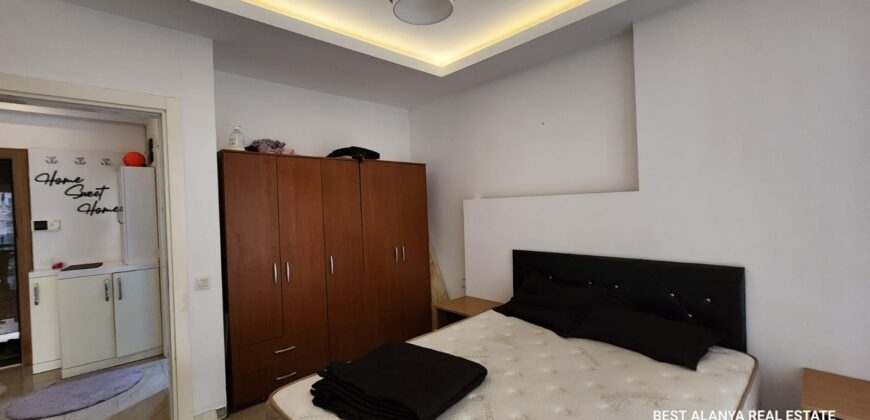 TAŞ 2 APT MAHMUTLAR ALANYA KİRALIK GÜNEY CEPHE 1+1 EŞYALI DAİRE AYLIK 15.000 TL